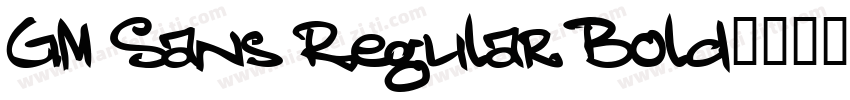 GM Sans Regular Bold字体转换